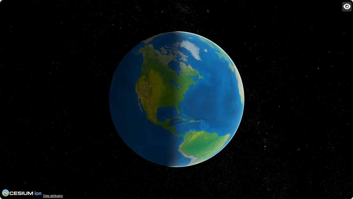 3D globe of the WISeSat satellite tracker